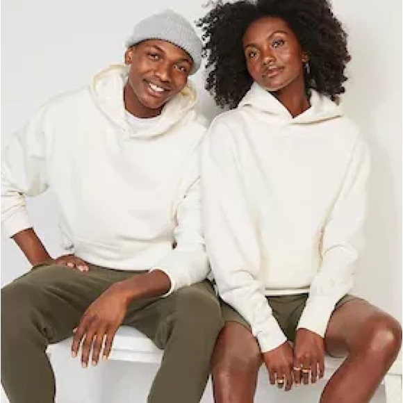 Old Navy Unisex Pullover Hoodie - White - Picture 6 of 6